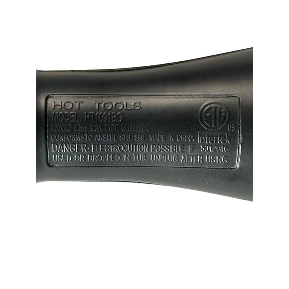 Hot Tools Black Gold Blowout Volumizer Hair Styler Detach Brush Model HT1091BG - Picture 10 of 12